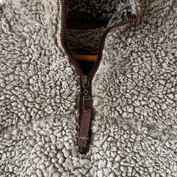 True Grit Unisex Frosted Tip 1/4 Zip Sherpa Fleece Pullover - Picture 5 of 16